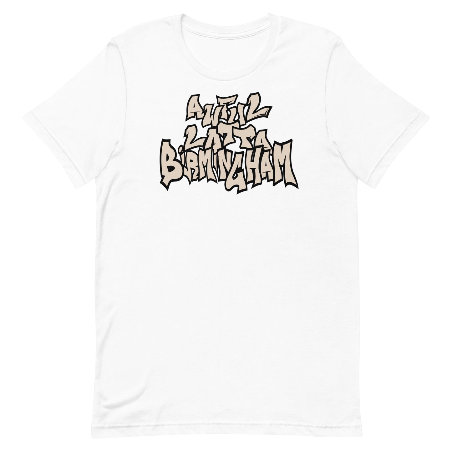 Awful Lotta Birmingham T-Shirt (White/Brown)