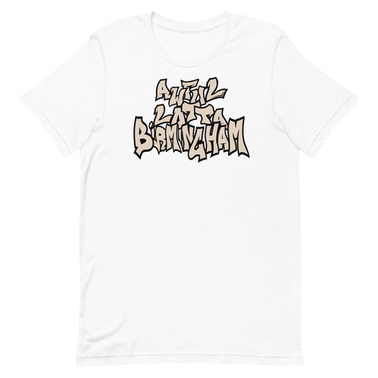 Awful Lotta Birmingham T-Shirt (White/Brown)